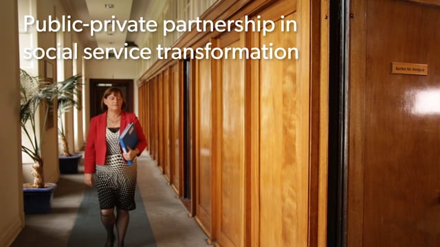 Public-private partnership for social service transformation