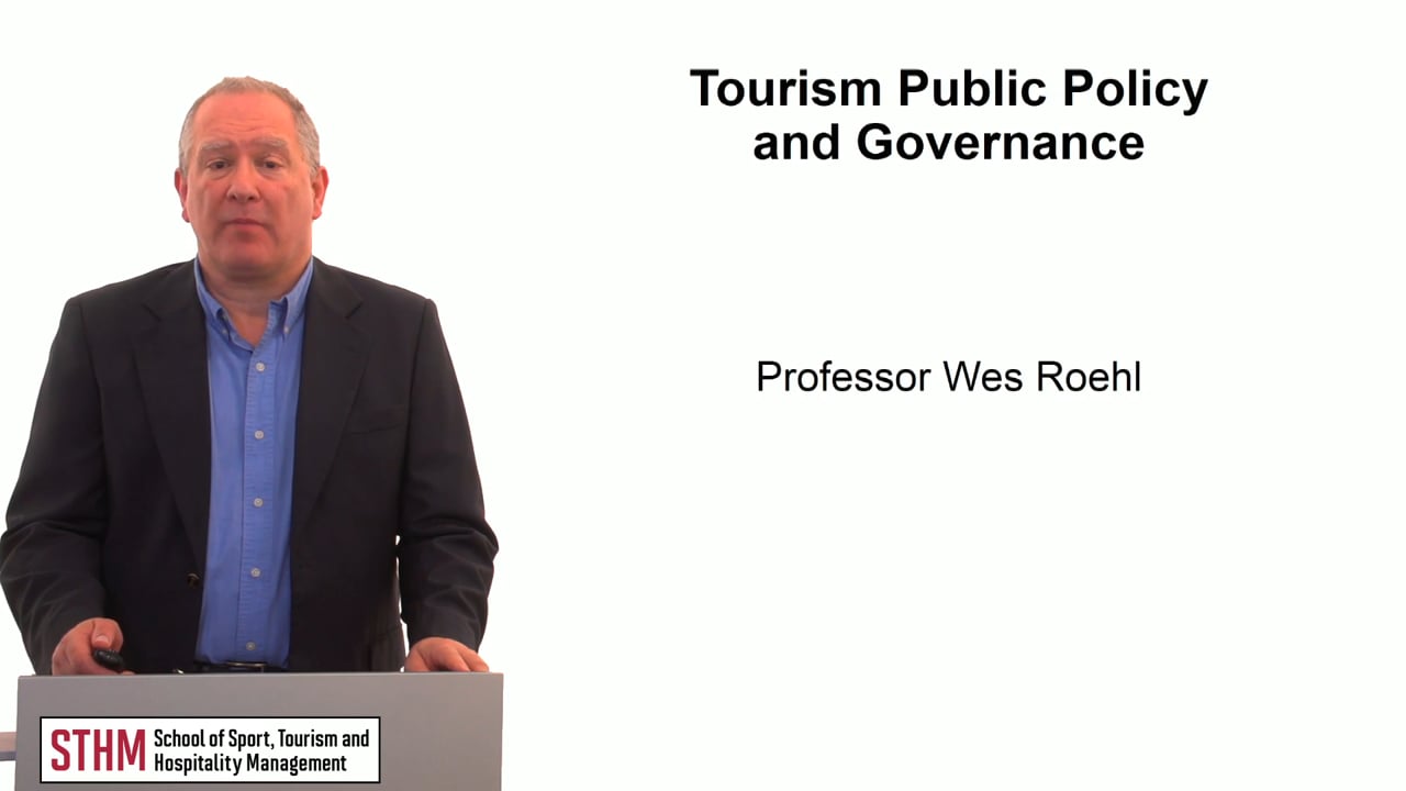 Tourism Public Policy and Governance