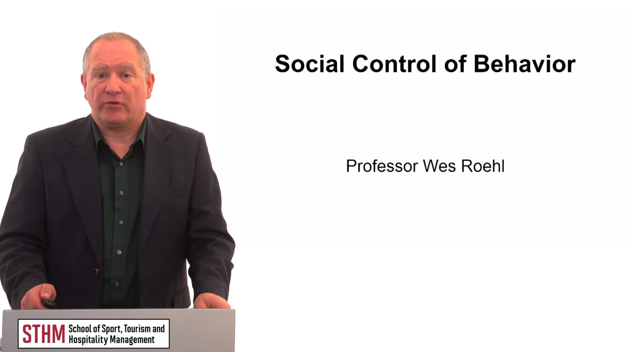 Social Control of Behavior