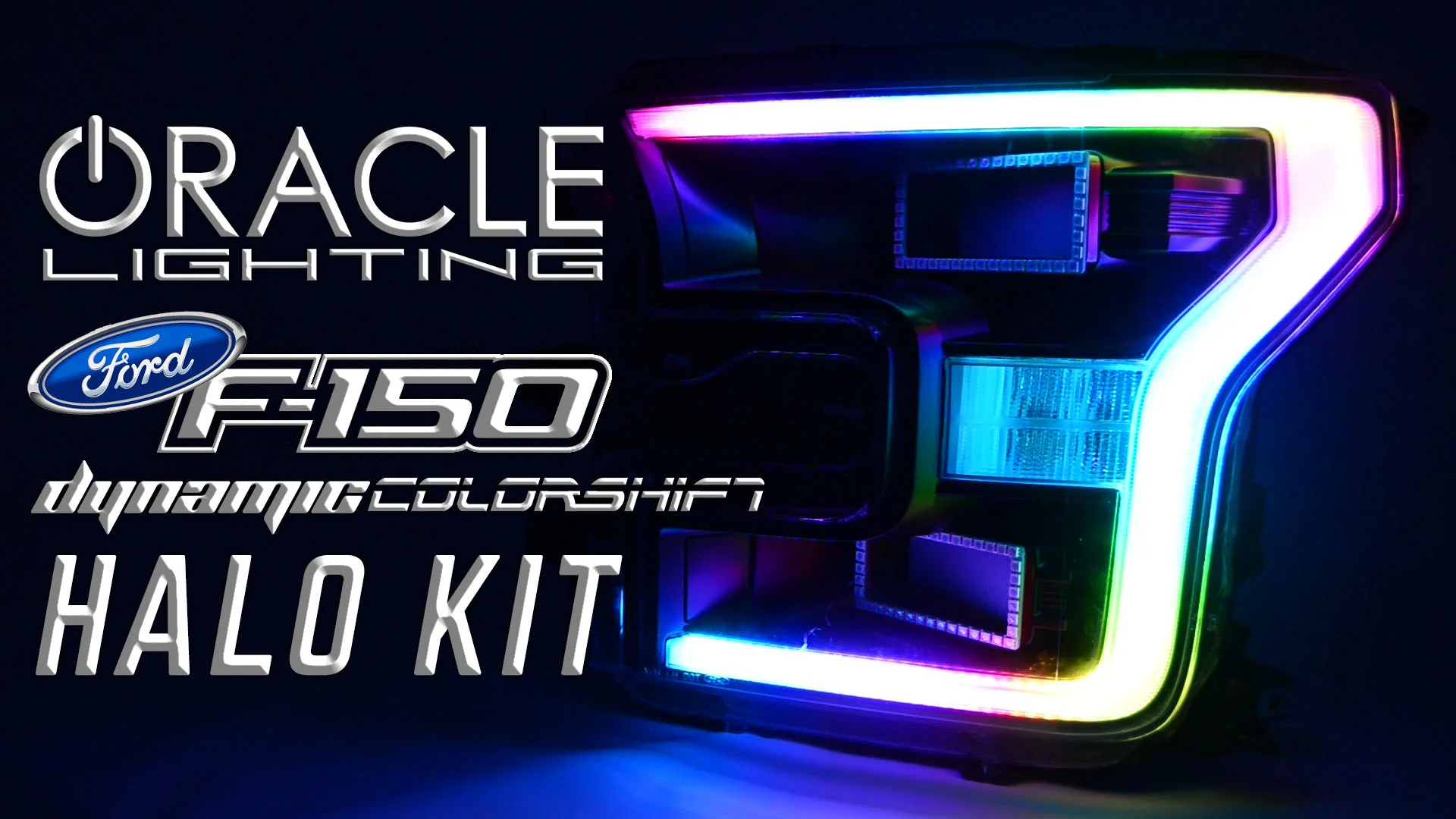 2004-2008 Ford F150 Multicolor Halo Kit, image size:1920x1080