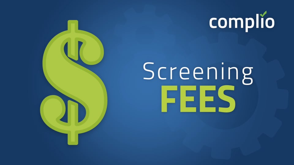 Complio Screening Fees