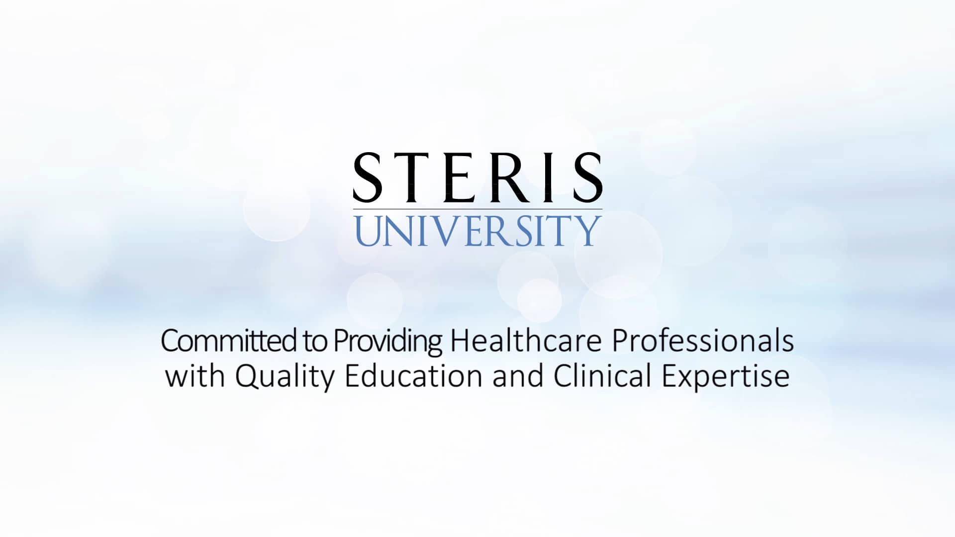 Steris University quality education and clinical expertise for