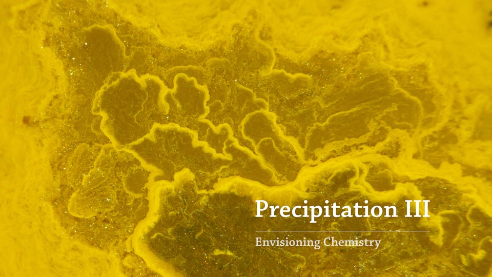 Predvidevanje kemije: Padavine III