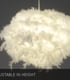 Video Goosy Soft Modern Pendant Light - Ø 50cm - 1xE27 - White