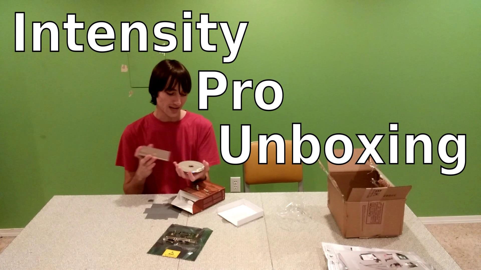 Blackmagic Design Intensity Pro Unboxing