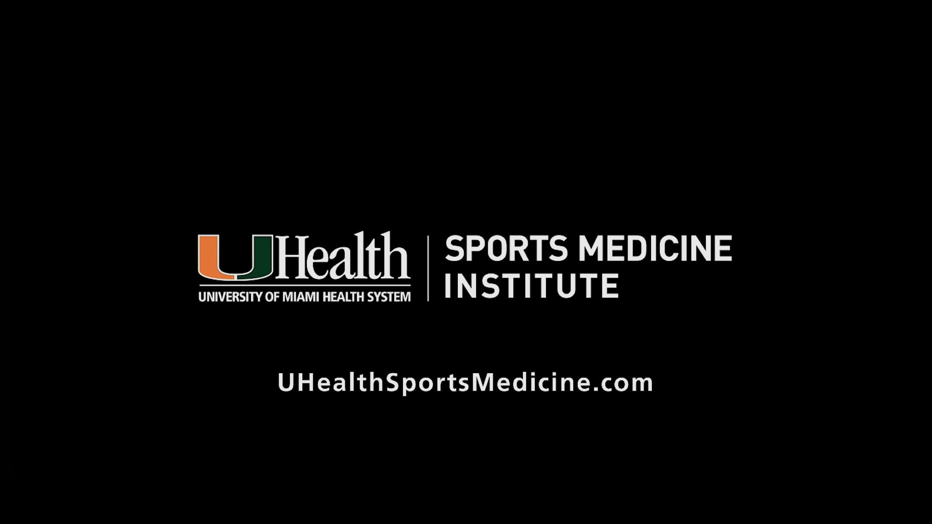 30secRecover Your Game UHealth Sports Medicine Institute on Vimeo