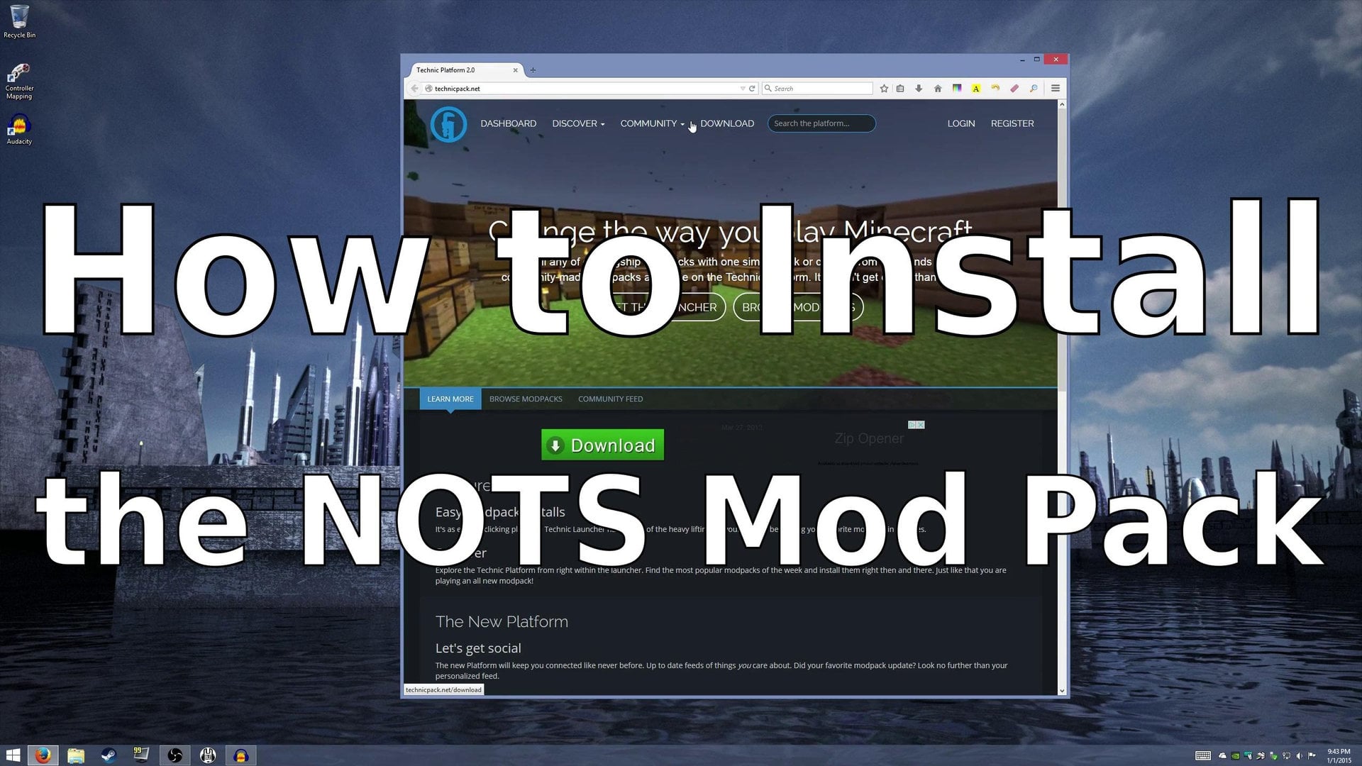 Installing the NOTS Mod Pack