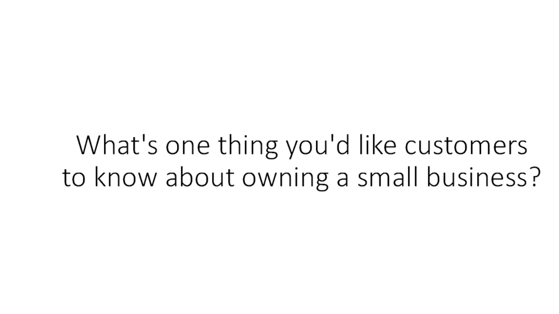 What should we know about owning small business? on Vimeo