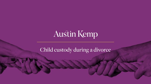 Thumbnail for 'Child custody during a divorce' video