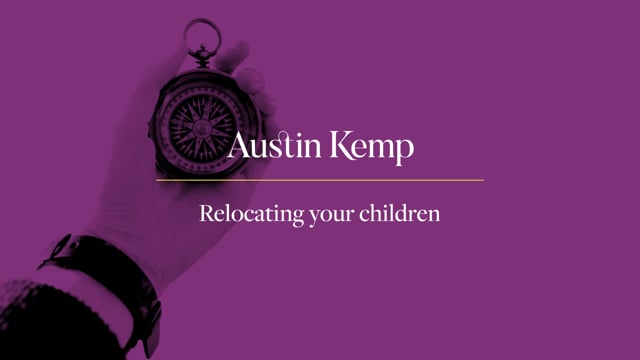 Thumbnail for 'Relocating your children' video