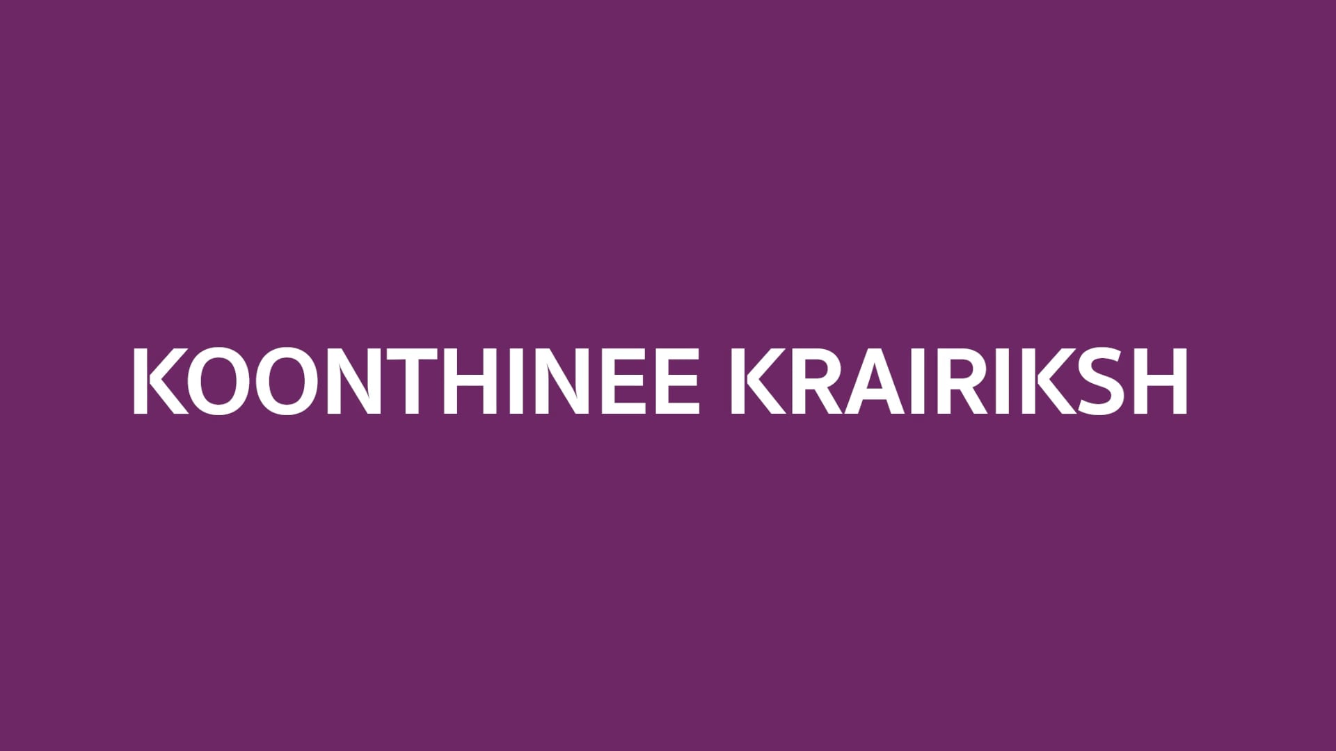 Siampiwat - The Icon of Innovtive Lifestyle : Koonthinee Krairiksh