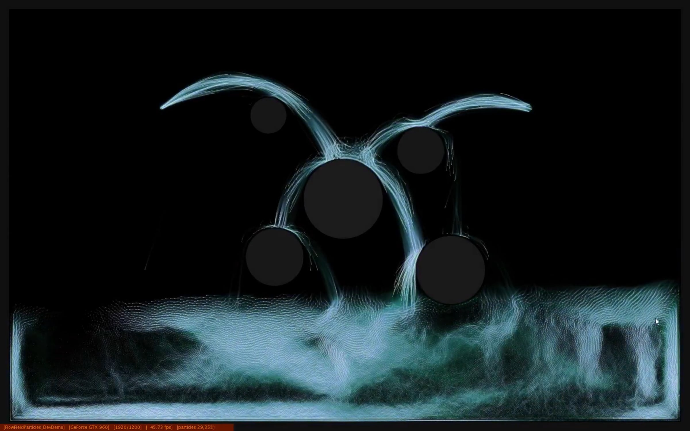 Flow Field Particles - Trails HD