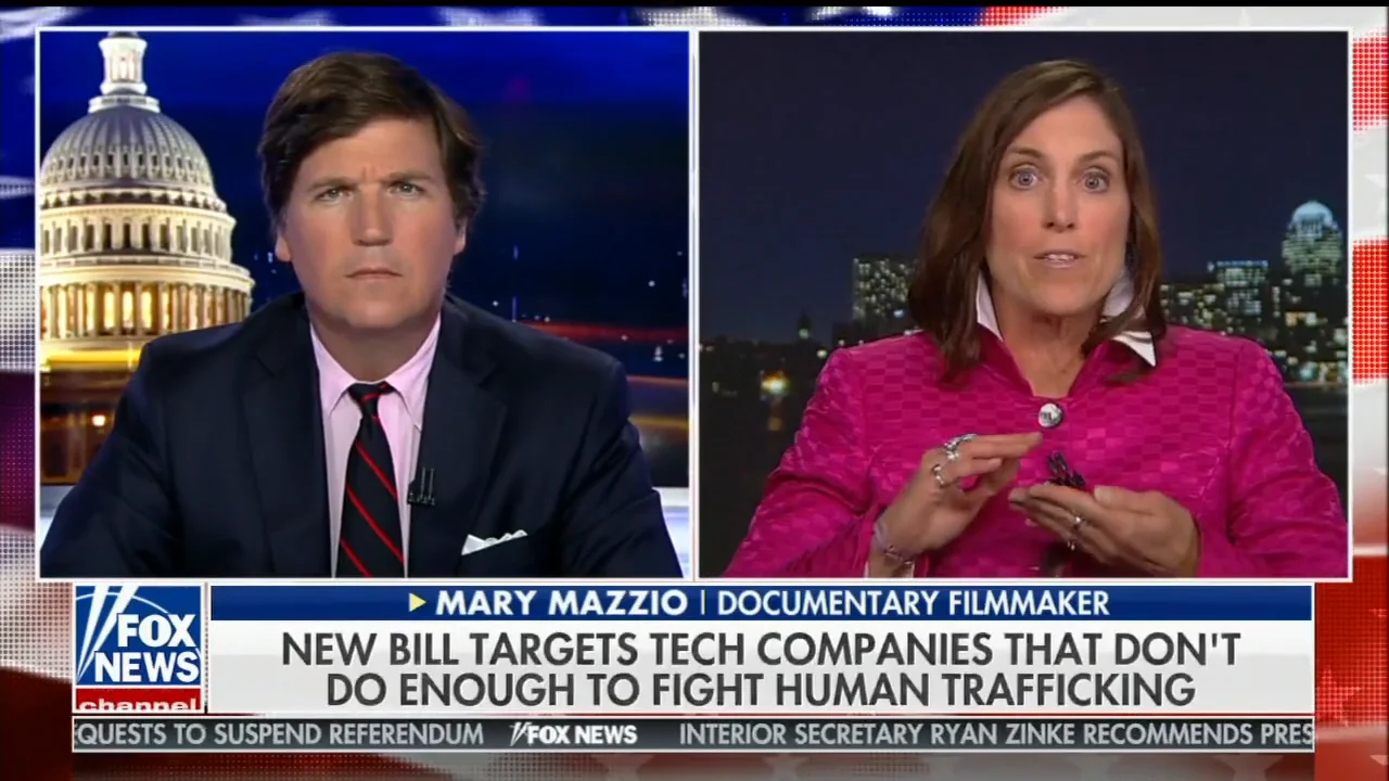 Mary Mazzio and I AM JANE DOE featured on Tucker Carlson Tonight