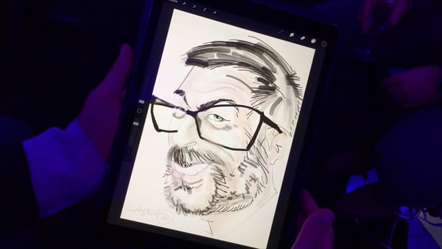Caricaturiste iPad Lyon