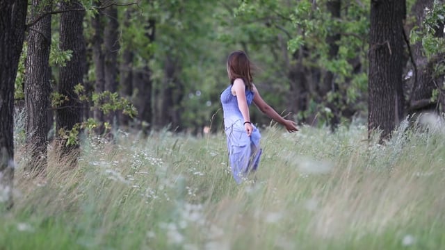 Стоковые видео по запросу Девушка в лесу