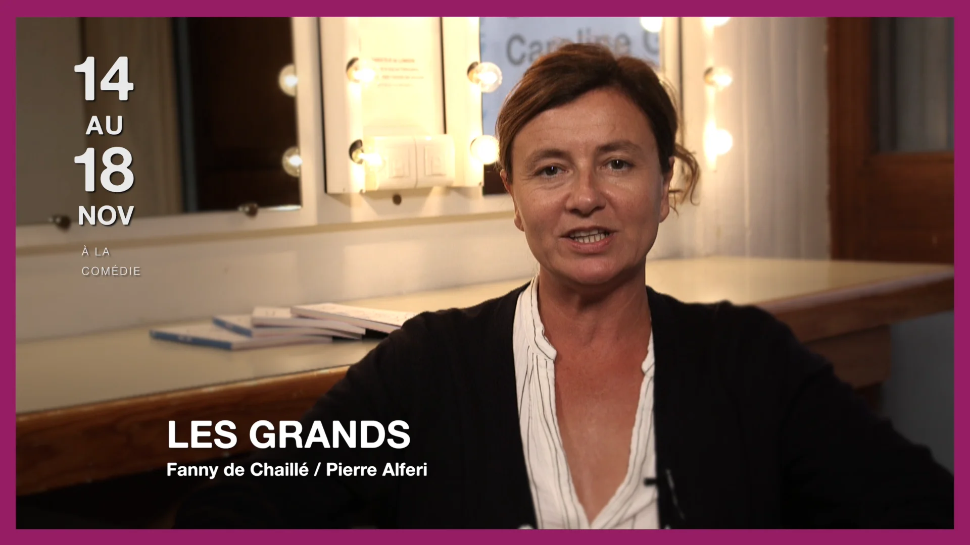Fanny de Chaillé nous parle de son spectacle en 2 minutes ! on Vimeo