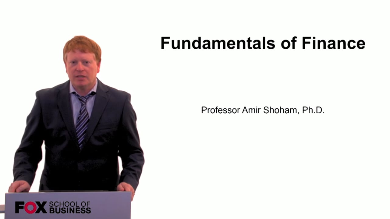 Fundamentals of Finance