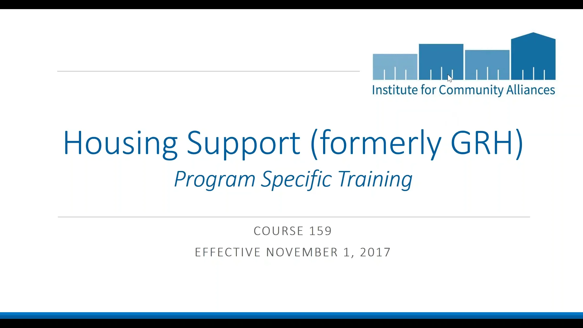 Housing Support (GRH) Live Training on Vimeo