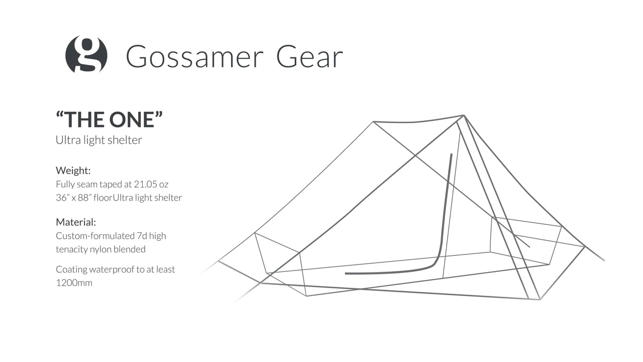 Gossamer Gear The One Setup Video