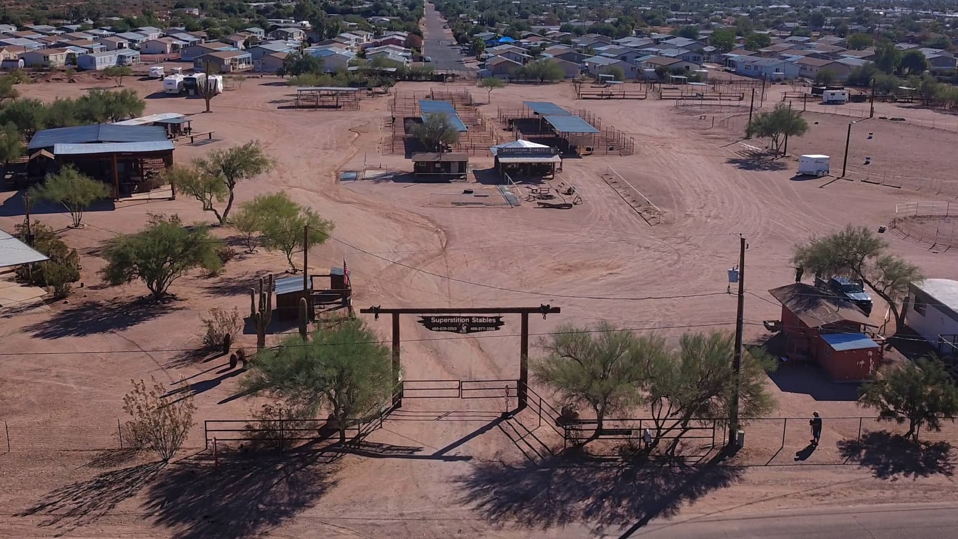 Professional Aerial Drone Pilot Superstition Stables Horse Boarding