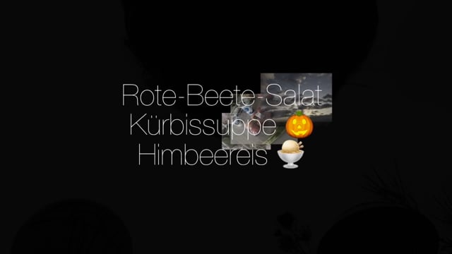 Kochgruppe mit Rote-Beete-Salat Kürbissuppe Himbeereis
