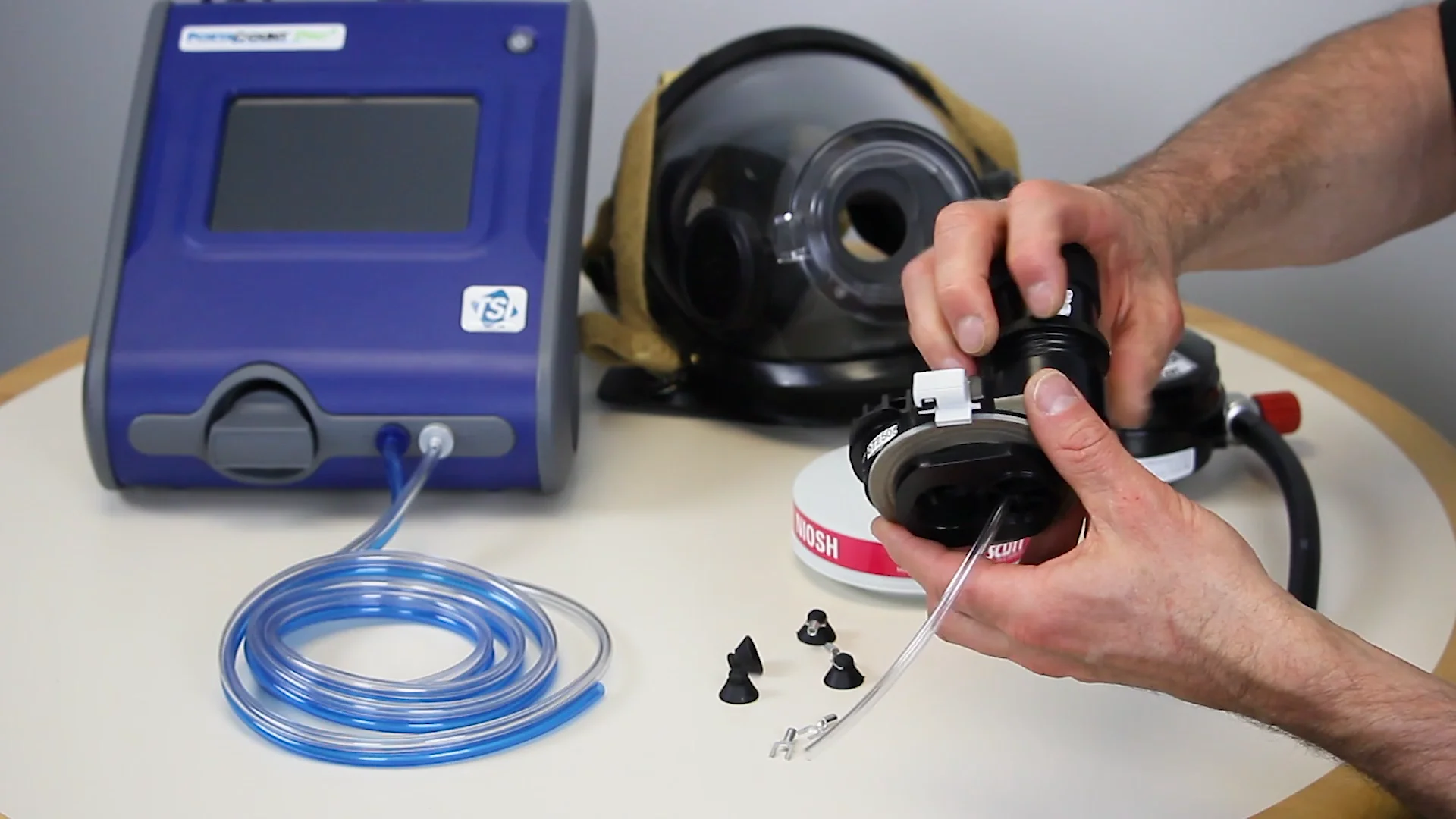 Preparing an SCBA Respirator for Fit Testing