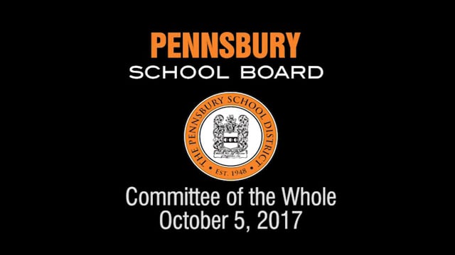 Pennsbury School Board Meeting For October 5, 2017