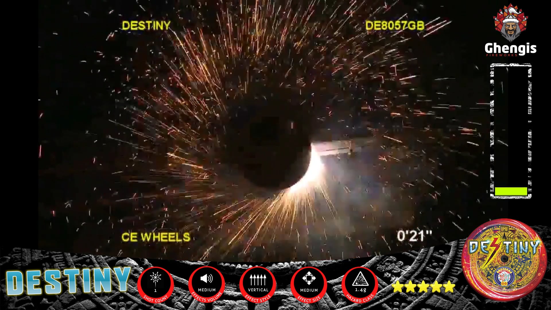 Destiny Catherine Wheel Firework