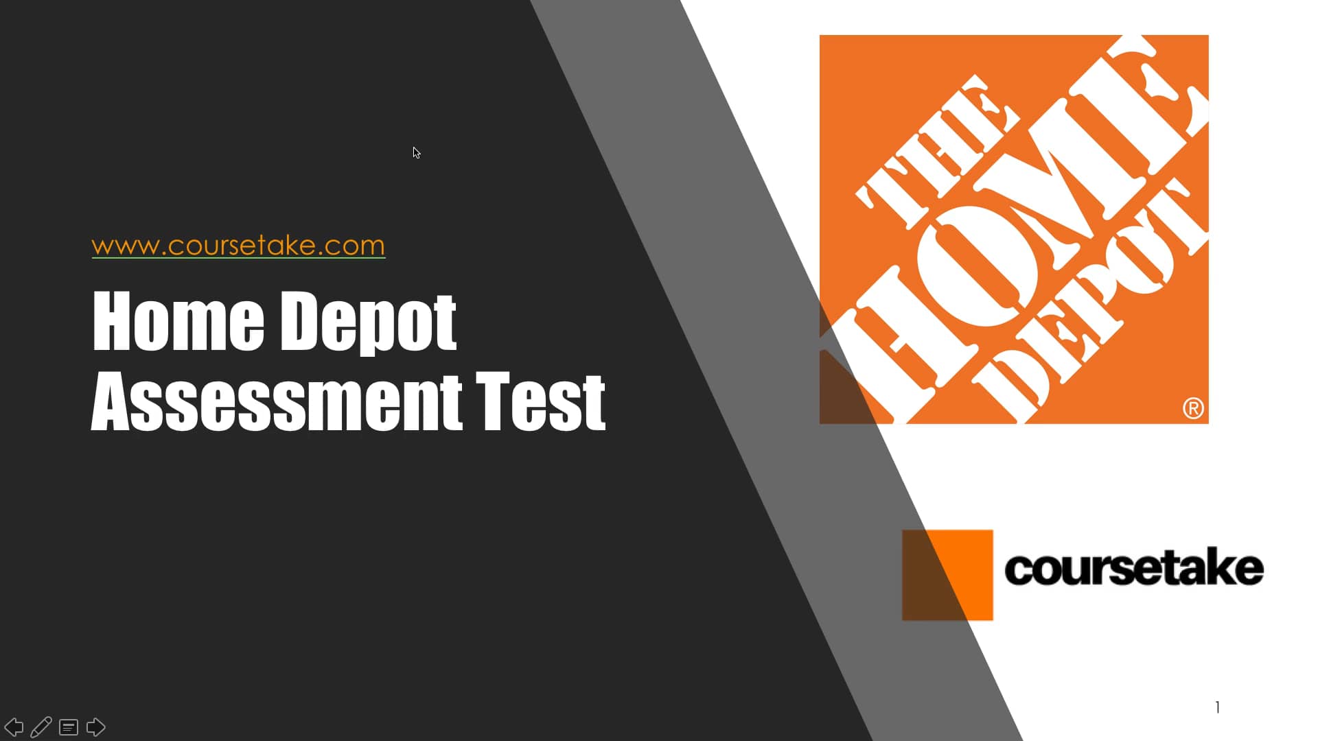 Home Depot Assessment Test Preparation on Vimeo