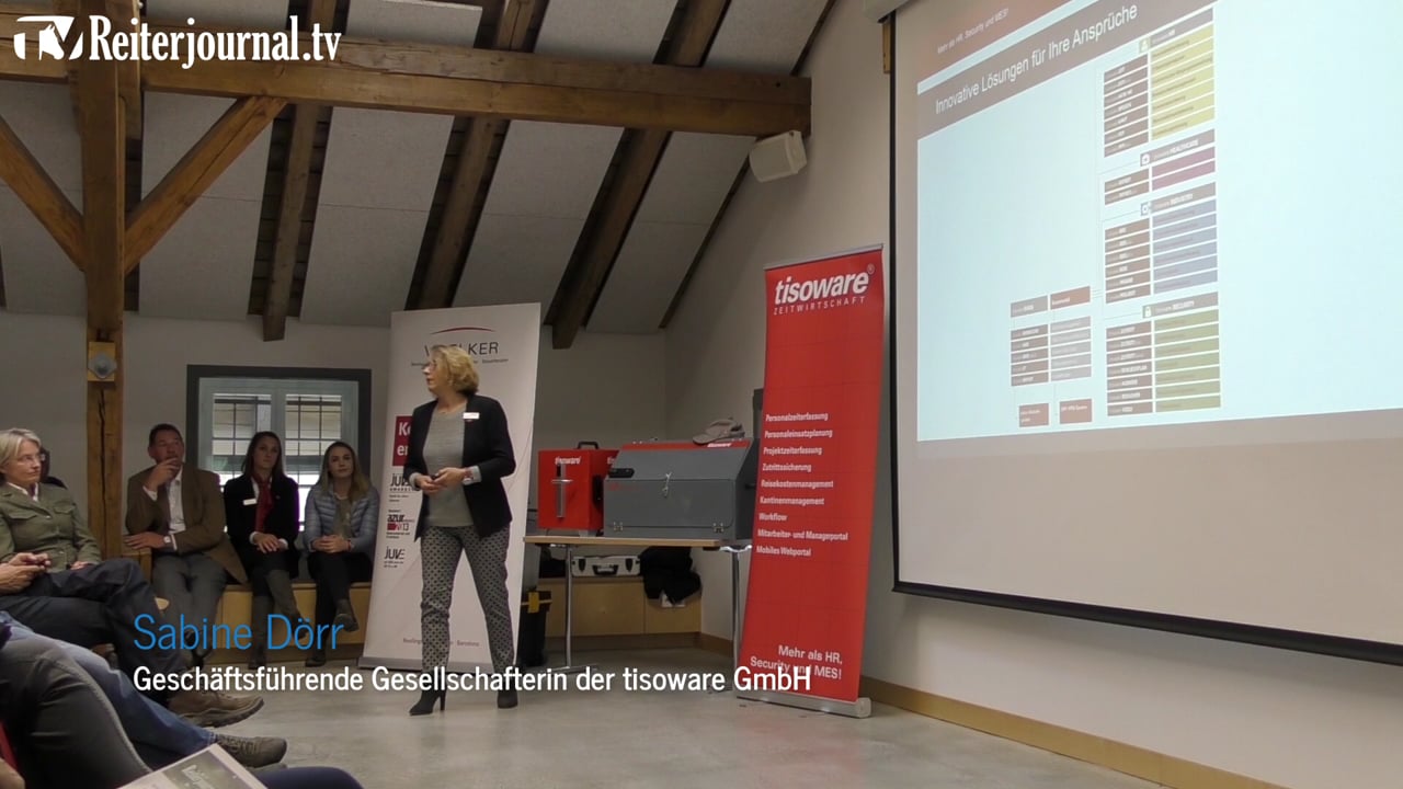 1. Reiterjournal Forum Stall 4.0 HuL Marbach Vortrag von Sabine Dörr, Firma tisoware GmbH