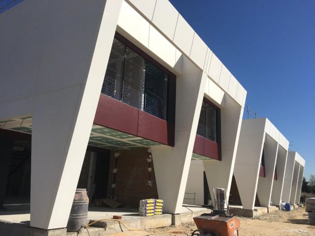 Construcción de las 63 viviendas e-domus