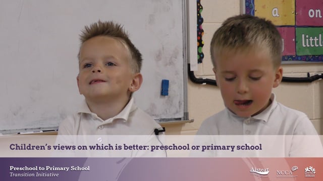 Children’s views on which is better: preschool or primary school