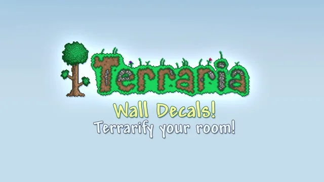 Terraria Crimson Biome Add-on Wall Decal Set Gaming 