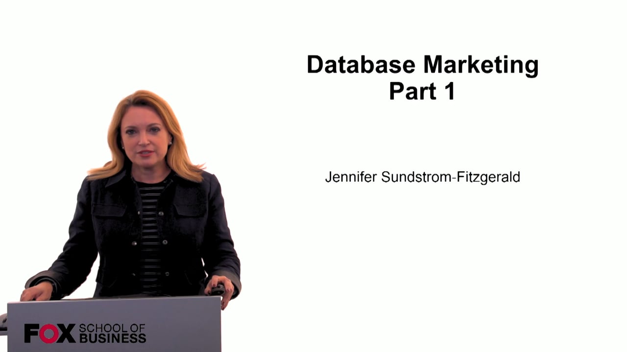 Database Marketing Part 1