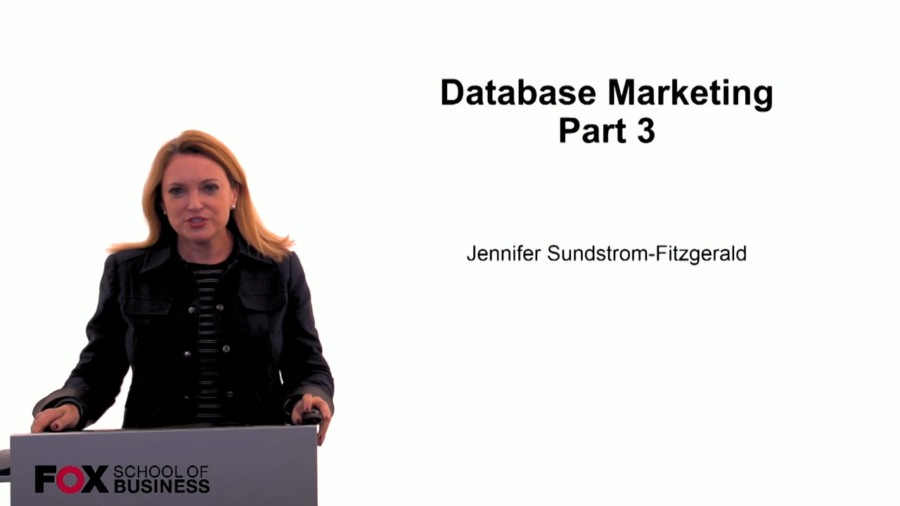 Database Marketing Part 3