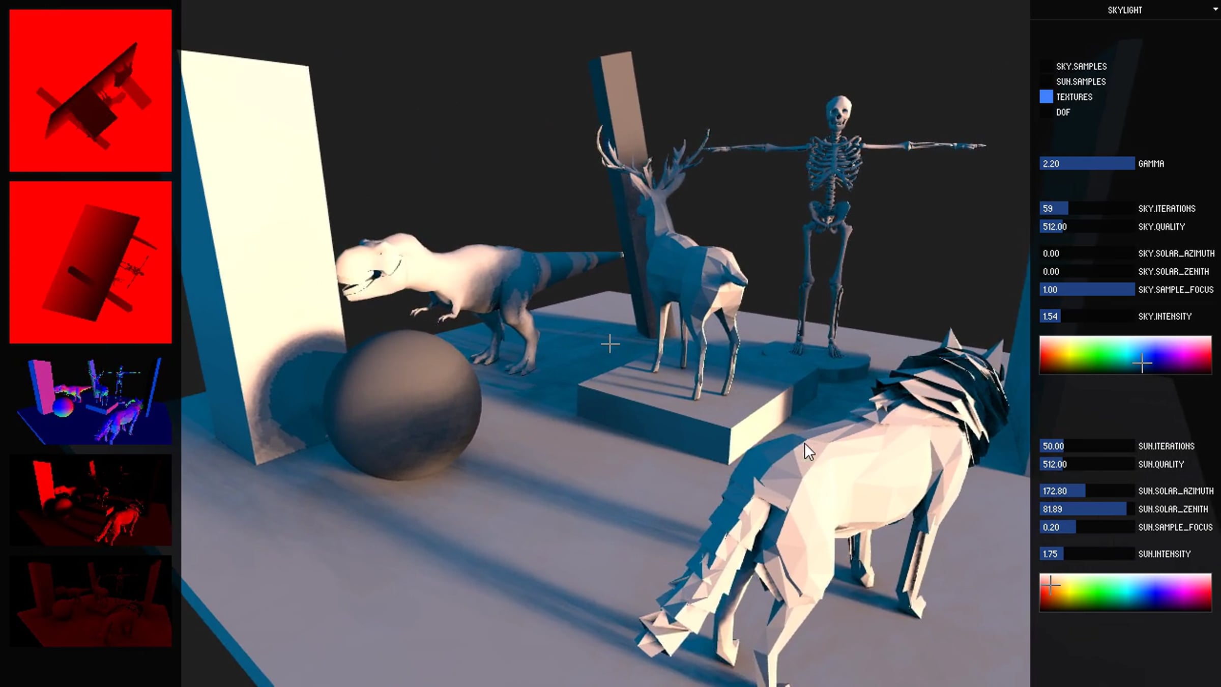 Skylight Renderer - Ambient Occlusion / Soft Shadows