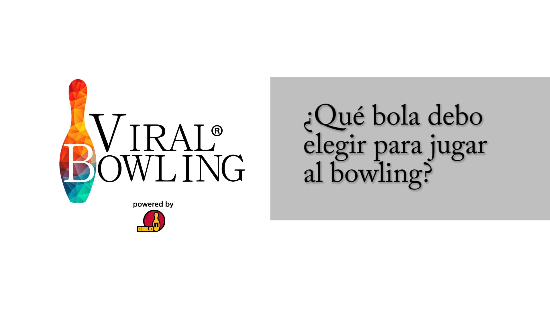 #ViralBowling: Cuál es la bola apropiada para jugar al bowling