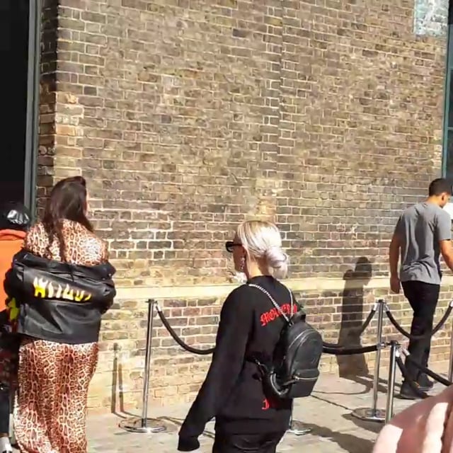 Animal Rights Activist at Versus Spring Summer 2018 LFW