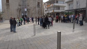 Aturada a les  12h a l'Escala