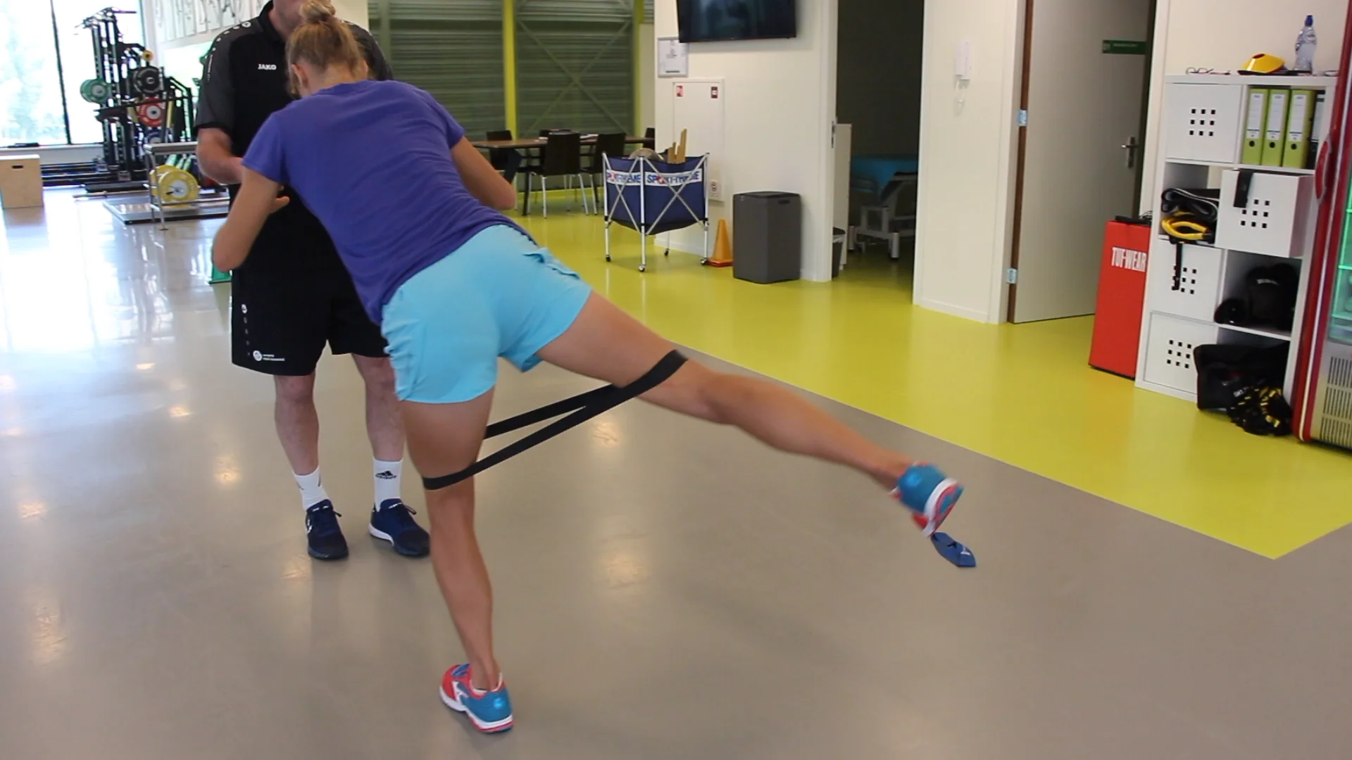 Reverse Leg Lift With Mini Band on Vimeo