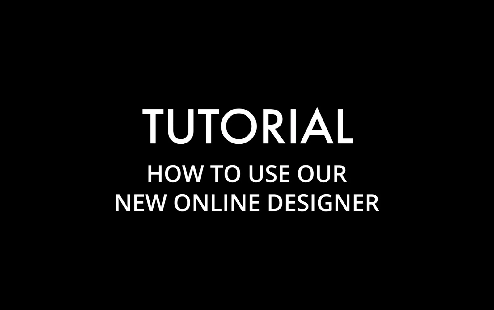 How to Use our New Online Designer on Vimeo