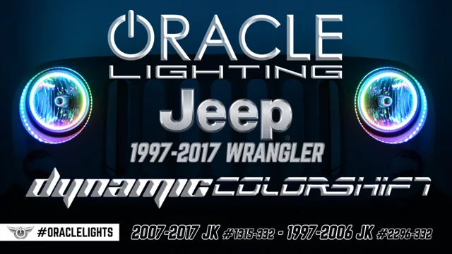 ORACLE Lights Jeep Wrangler Dynamic ColorSHIFT® Halo Kit