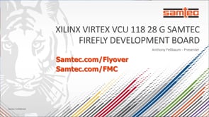 Samtec FireFly™ 6' Copper Cable on Xilinx VCU118 Development Kit