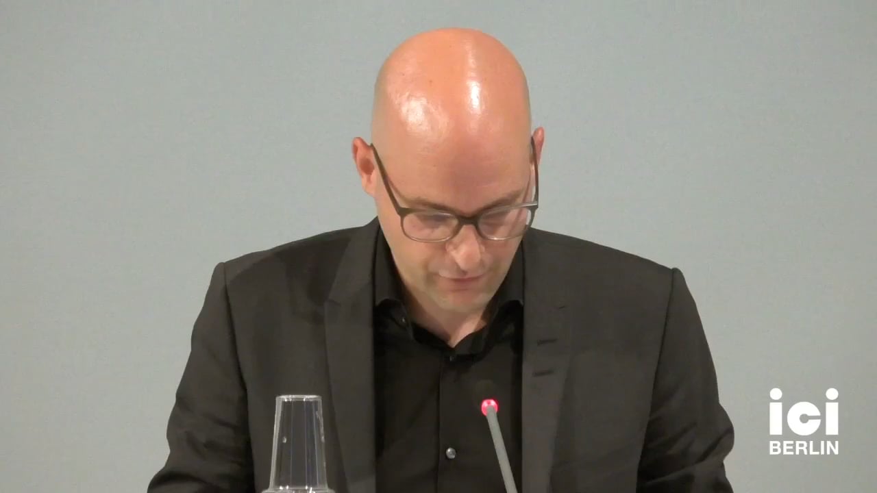 Talk by Rupert Gaderer (Panel II)