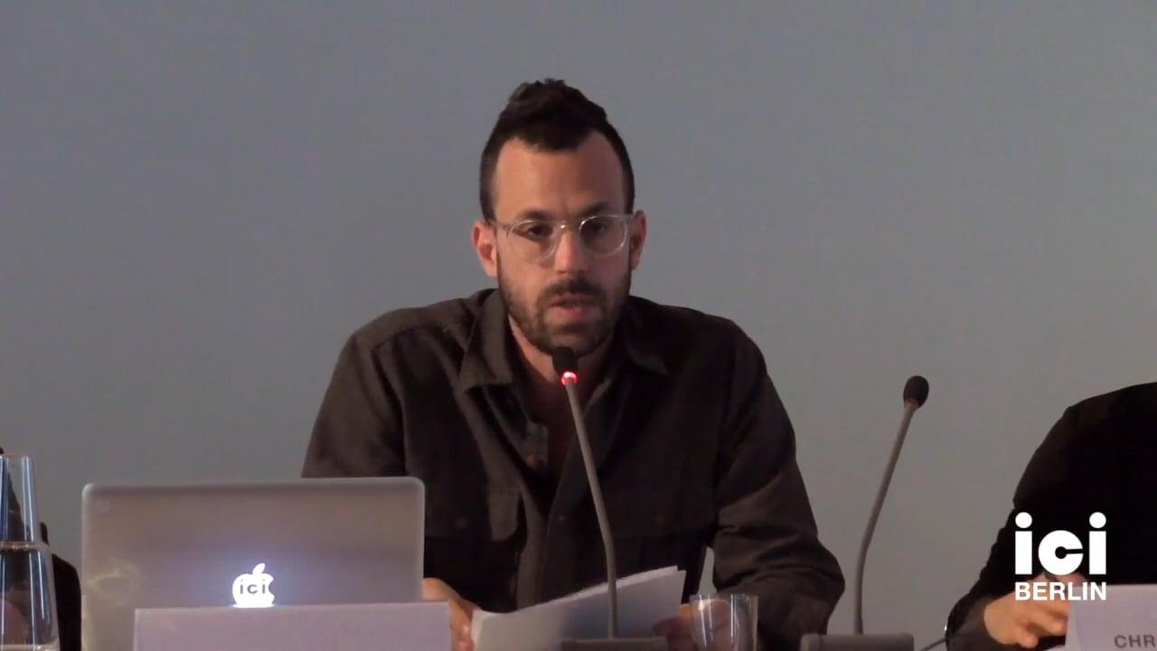 Talk by David Kishik (Panel VIII)