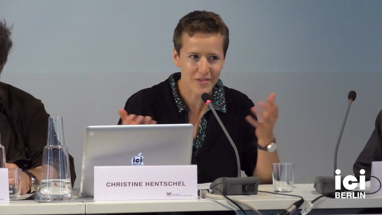 Talk by Christine Hentschel (Panel VIII)