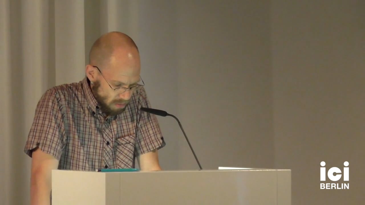 Talk by Volker Woltersdorff (Panel VII)