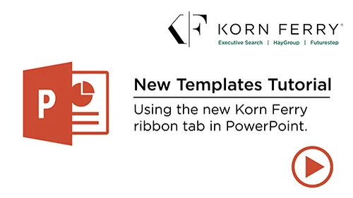 Korn Ferry PowerPoint Template Ribbon Tab Tutorial on Vimeo