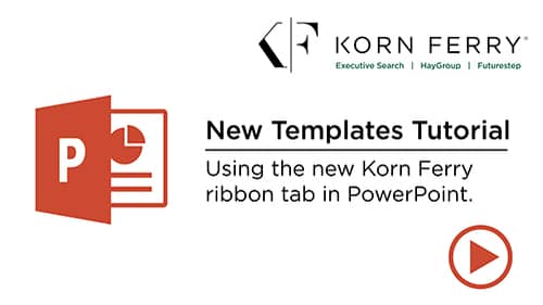 Korn Ferry PowerPoint Template Ribbon Tab Tutorial on Vimeo