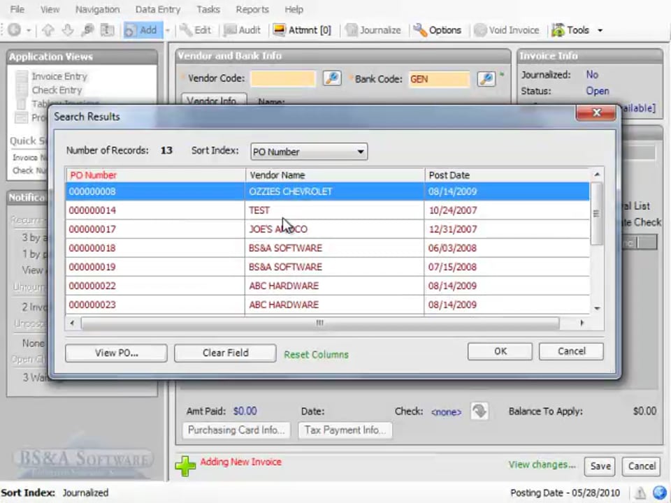 AP and PO integration